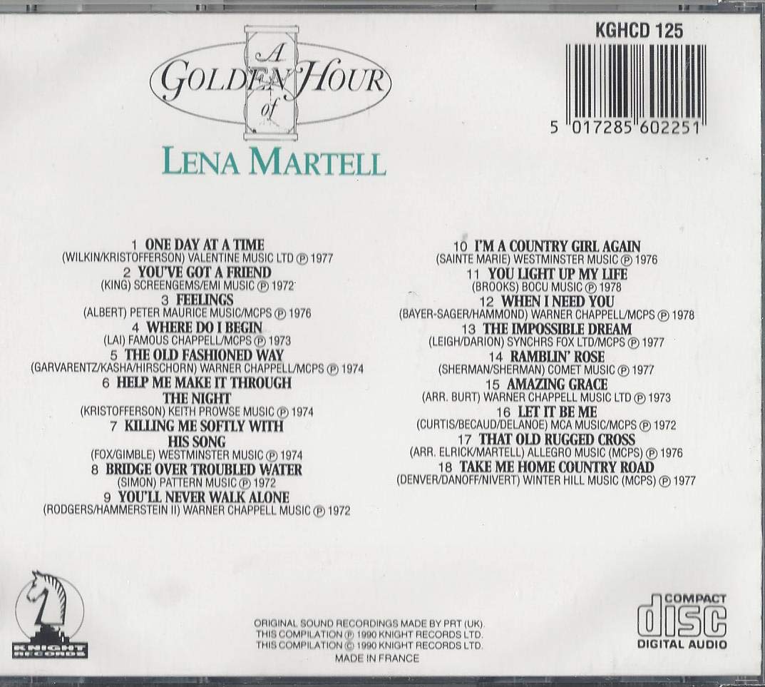 Lena Martell - A Golden Hour Cd