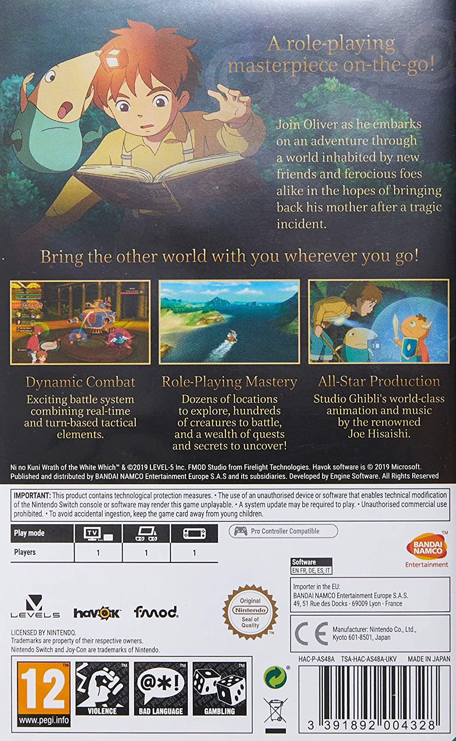 Ni No Kuni: Wrath Of The White Witch (Nintendo Switch) Nintendo Switch Ni No Kuni