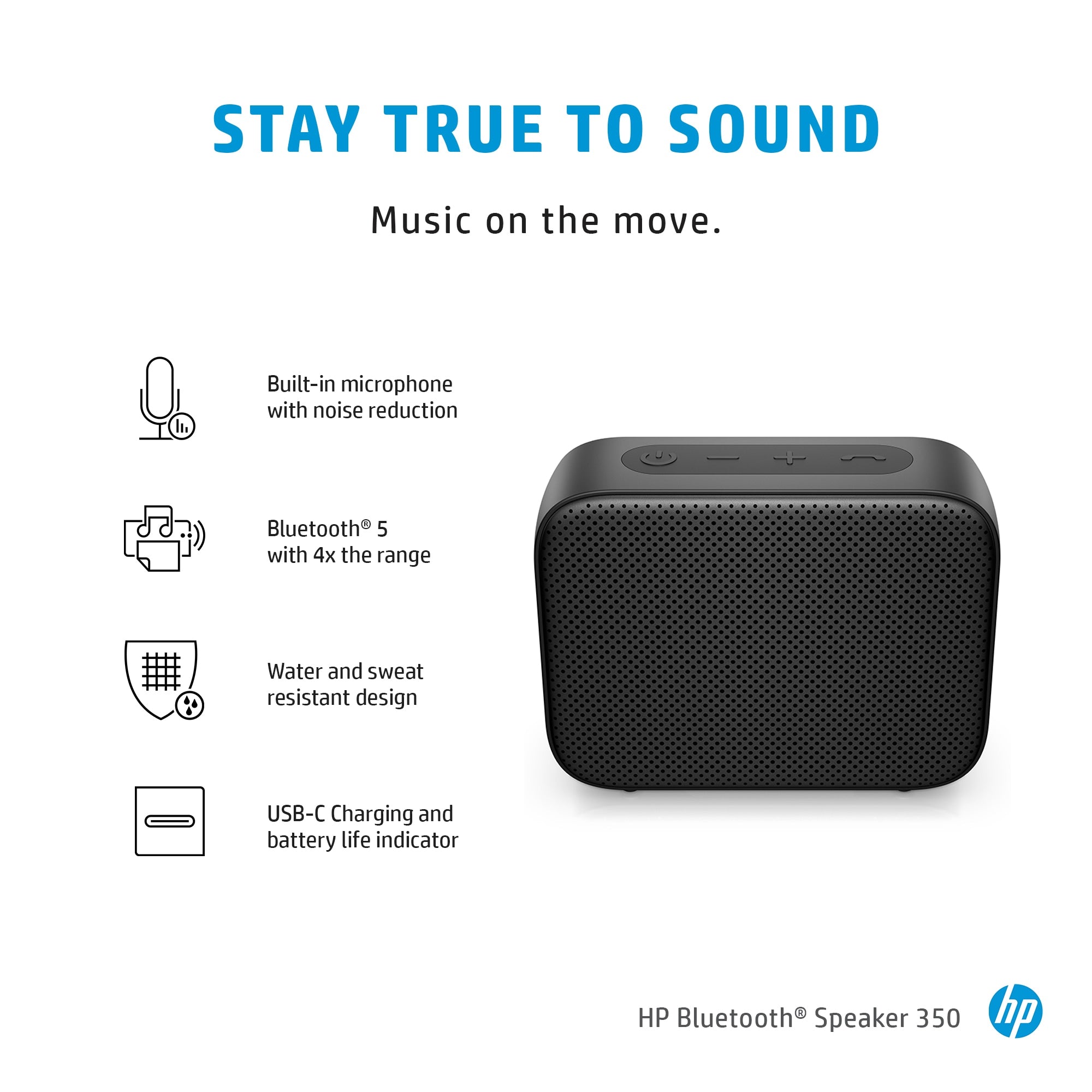 Hp Bluetooth Speaker 350 Black