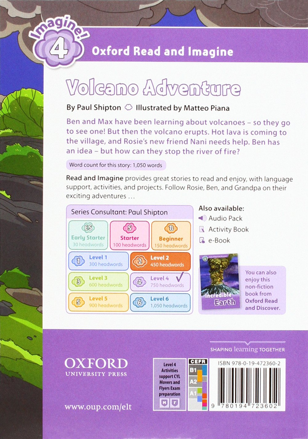 Oxford Read and Imagine: Level 4: Volcano Adventure Audio Pack
