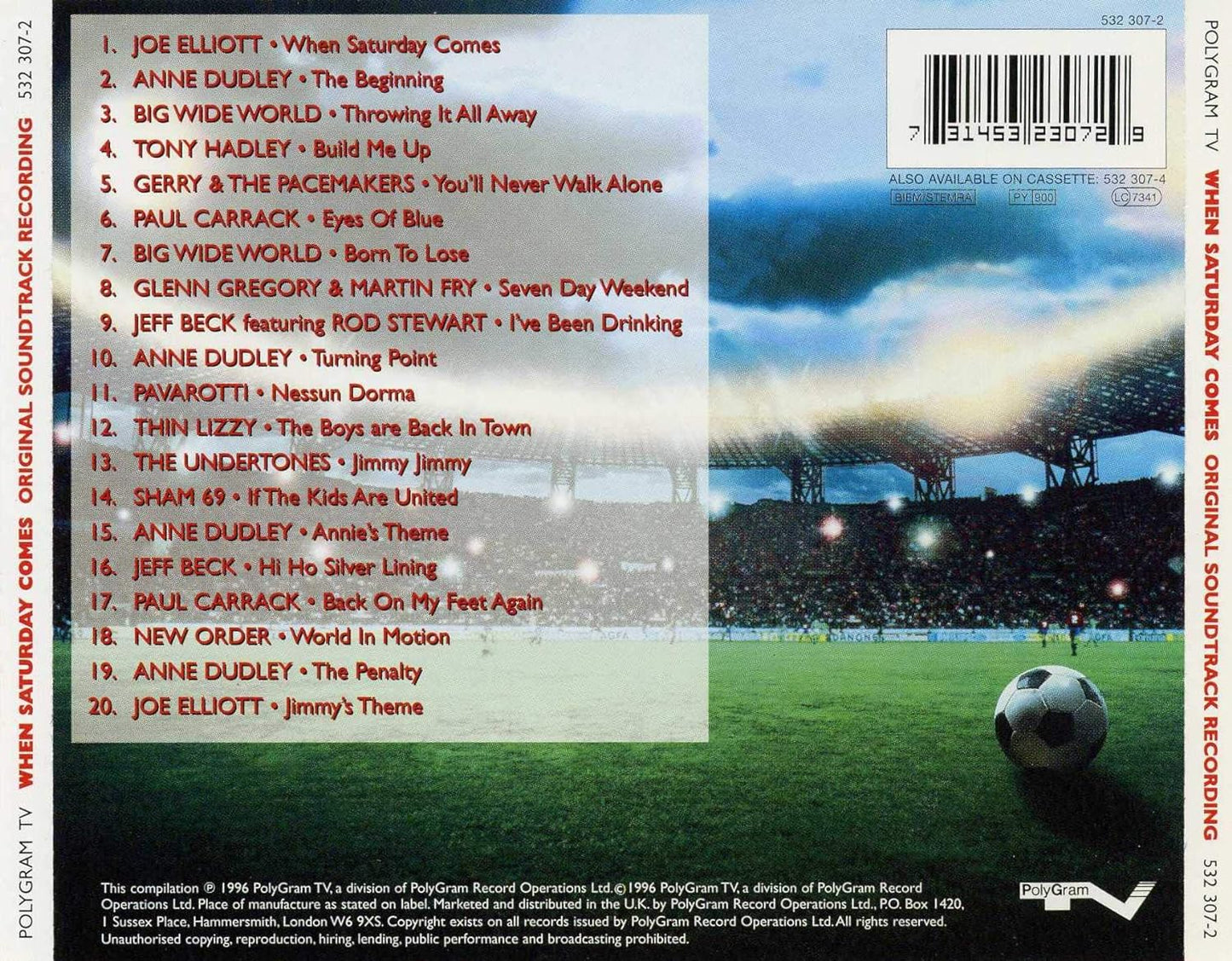 When Saturday Comes Ost
