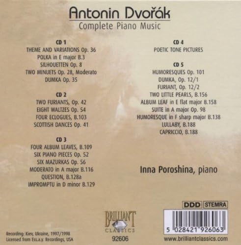 Dvor?â?ík- Complete Piano Music