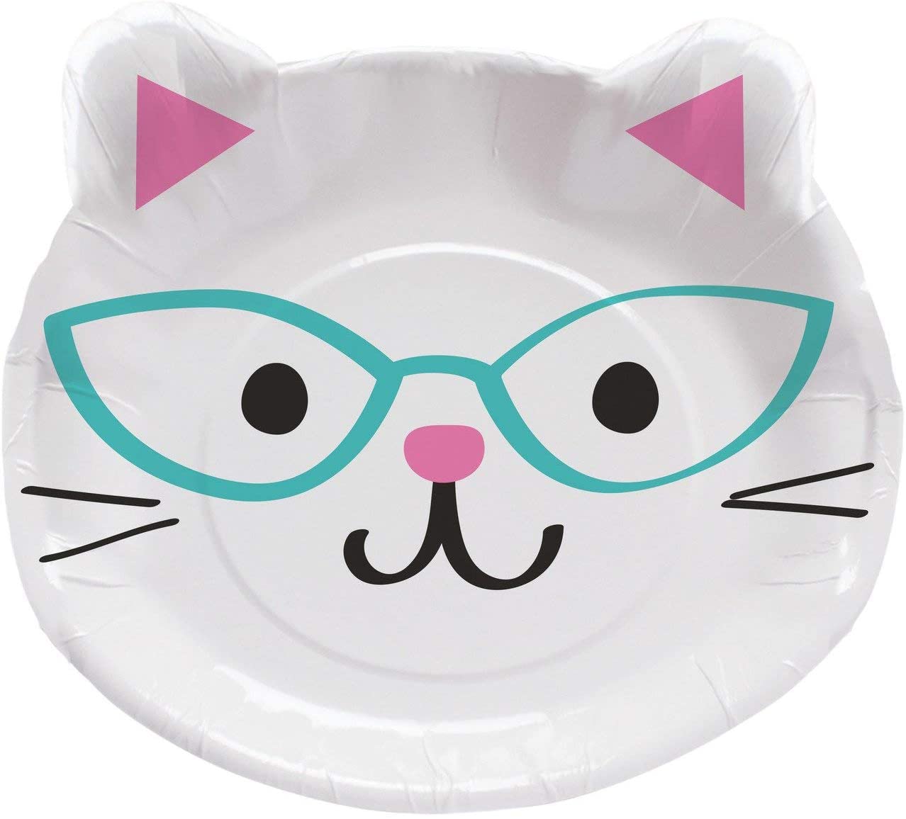 Creative Converting: Plt9 12/8Ct Shp Purr-Fect Party Qs