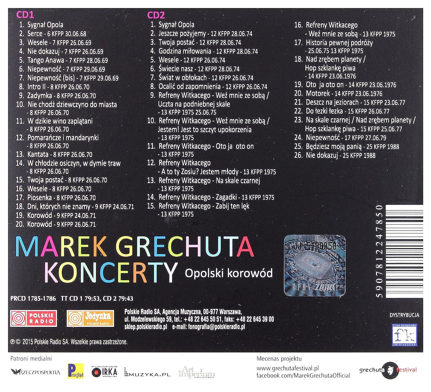 Marek Grechuta: Koncerty. Opolski korowód