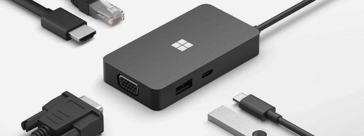 Microsoft 1FV-00002 laptop dock/port replicator Black