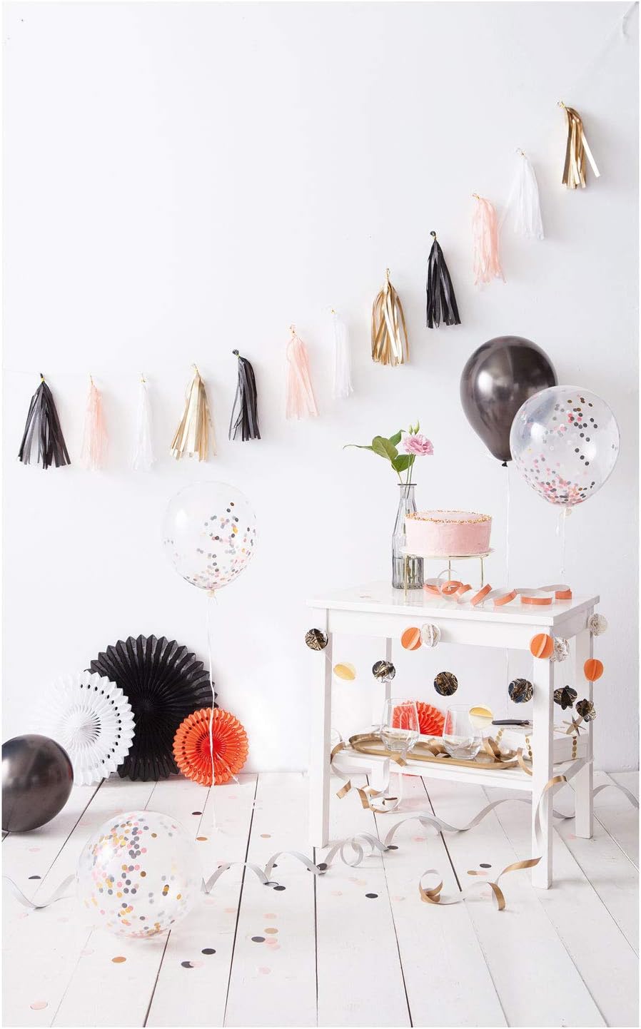 folia 45401 Party Decoration Adults, 15 Pieces, Set with Streamers, Garlands, Balloons Decorations, Beautiful Equipment for Birthdays, Parties and Many Other Occasions