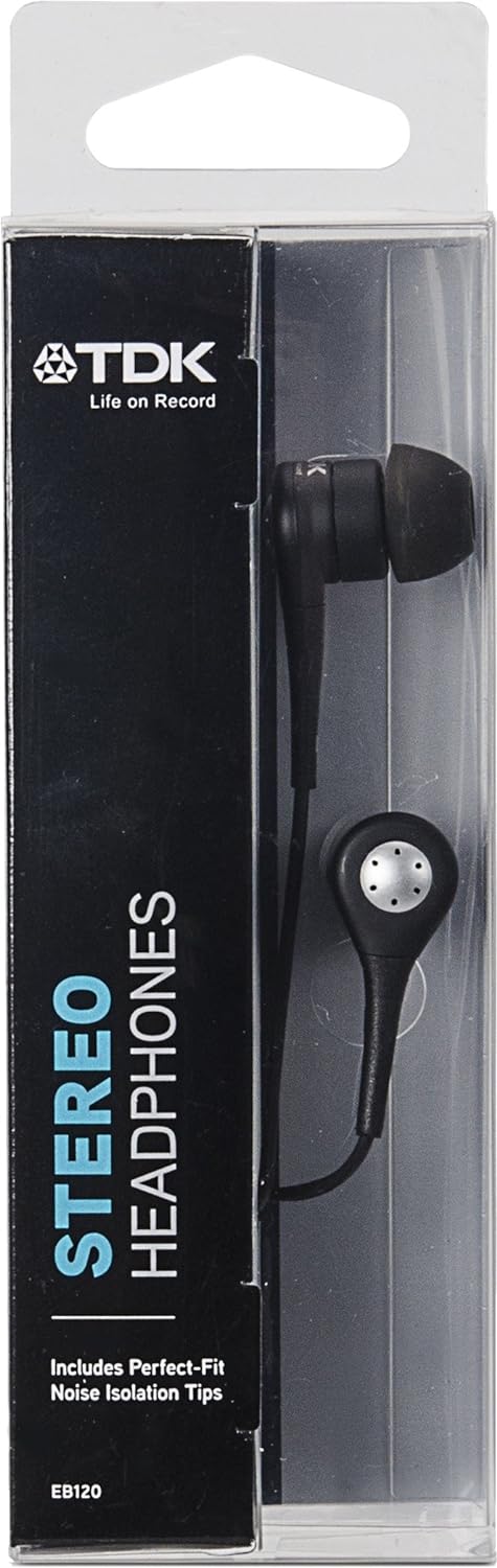 TDK T32840 EB120 Stereo in Ear Headphones - Black