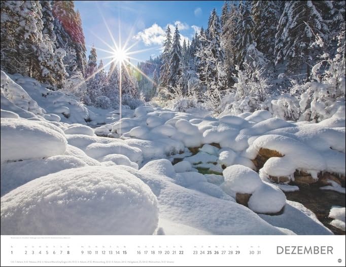 Heye Monats-Wandkalender Sonnenzauber 2024