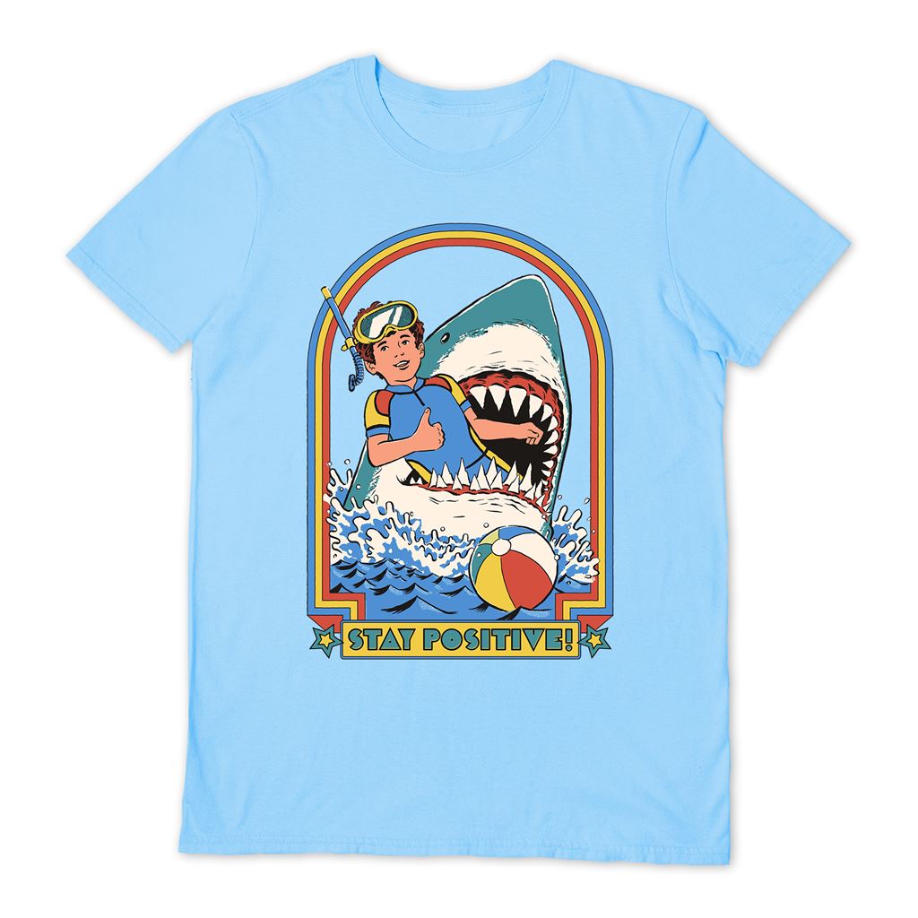 Steven Rhodes (Stay Positive) *Not available in the UK* Light Blue Short Sleeve