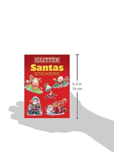 Glitter Santas Stickers