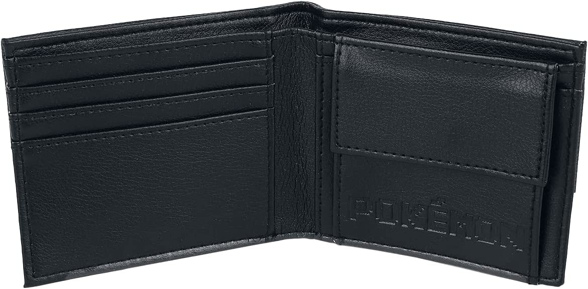 Pokémon Wallet Pixel Evolution Logo Official Black Bifold One Size black