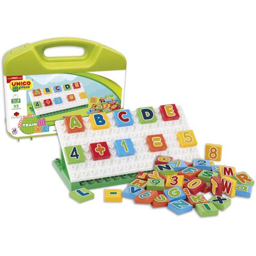 Androni: Unico Plus - Costruzioni 2-5 Anni - Pista Mini Cars Anello 38 Pz (Made In Italy)