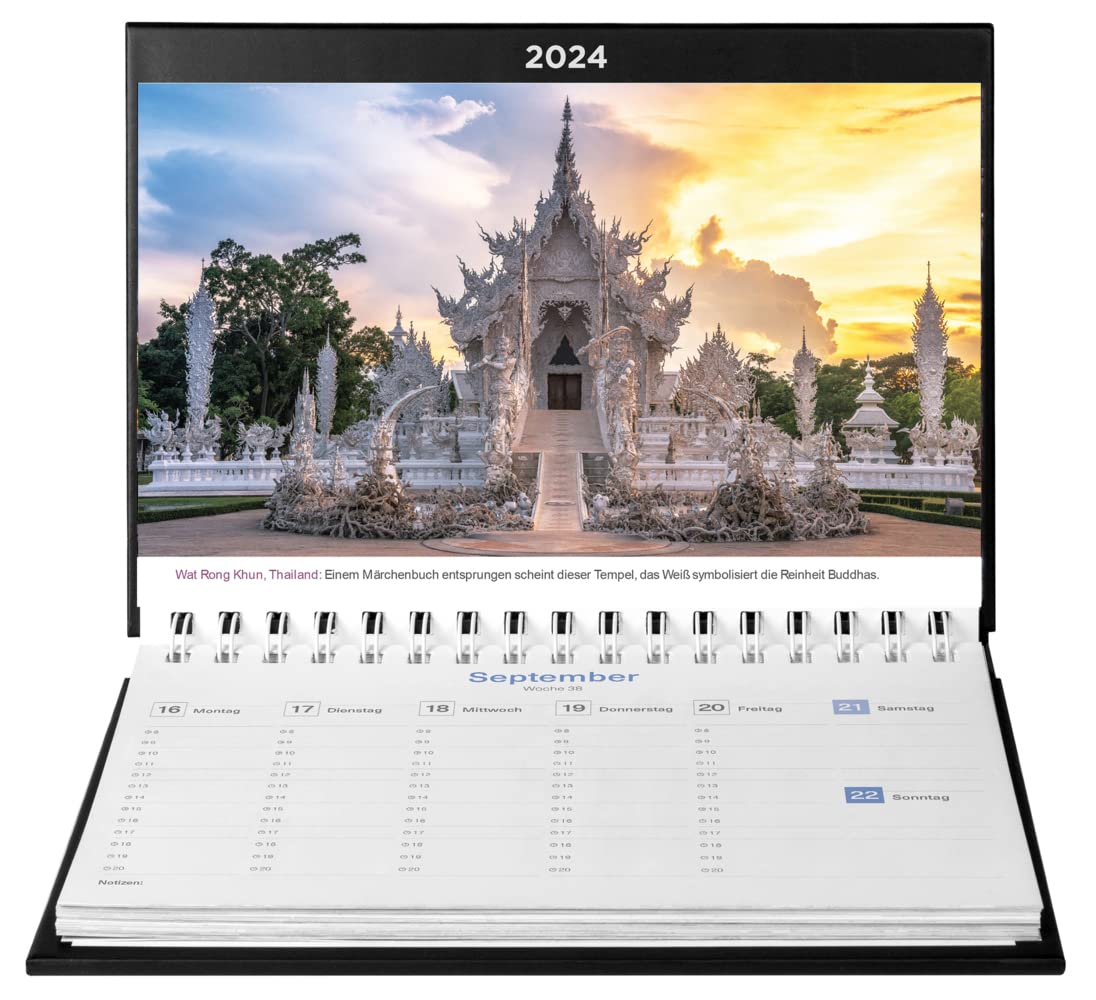 KUNTH Tischquerkalender Magische Orte 2024