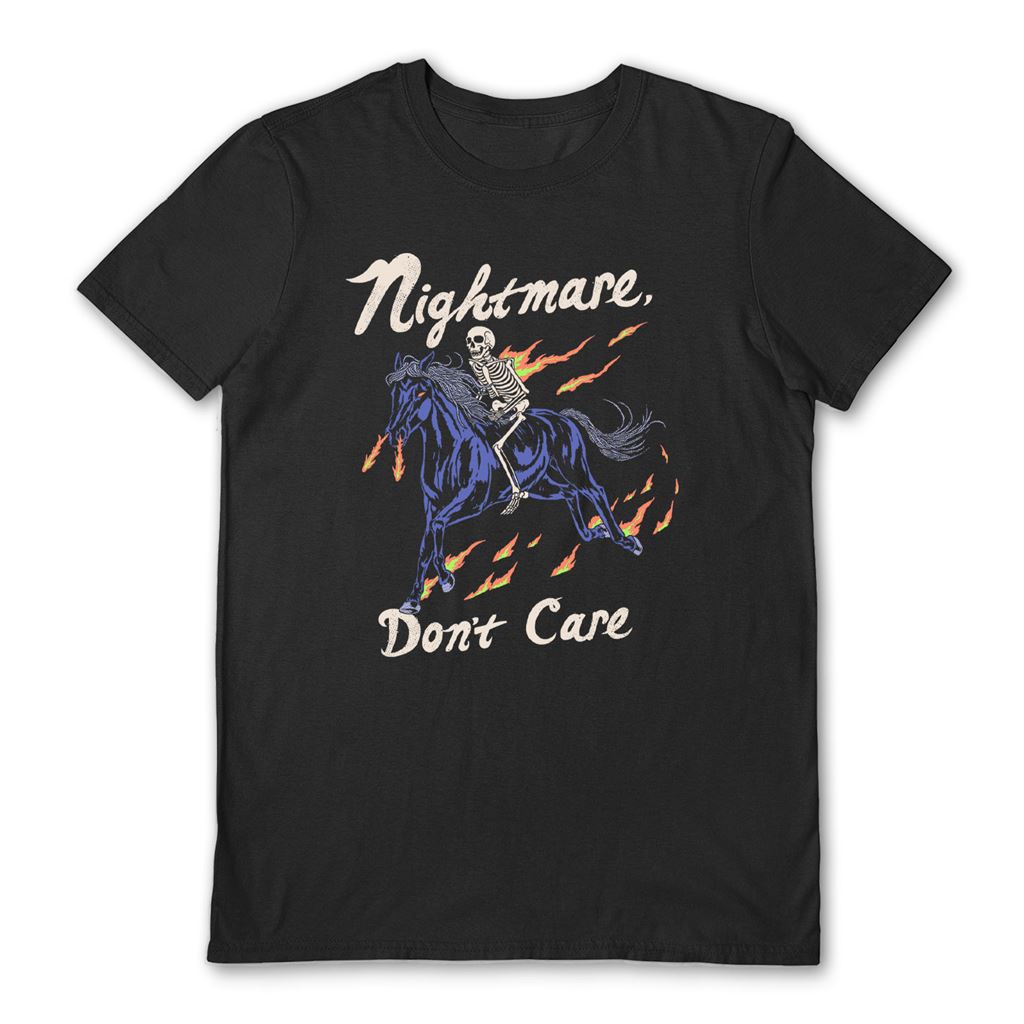 HILLARY WHITE (NIGHTMARE DON`T CARE) BLACK UNISEX T-SHIRT