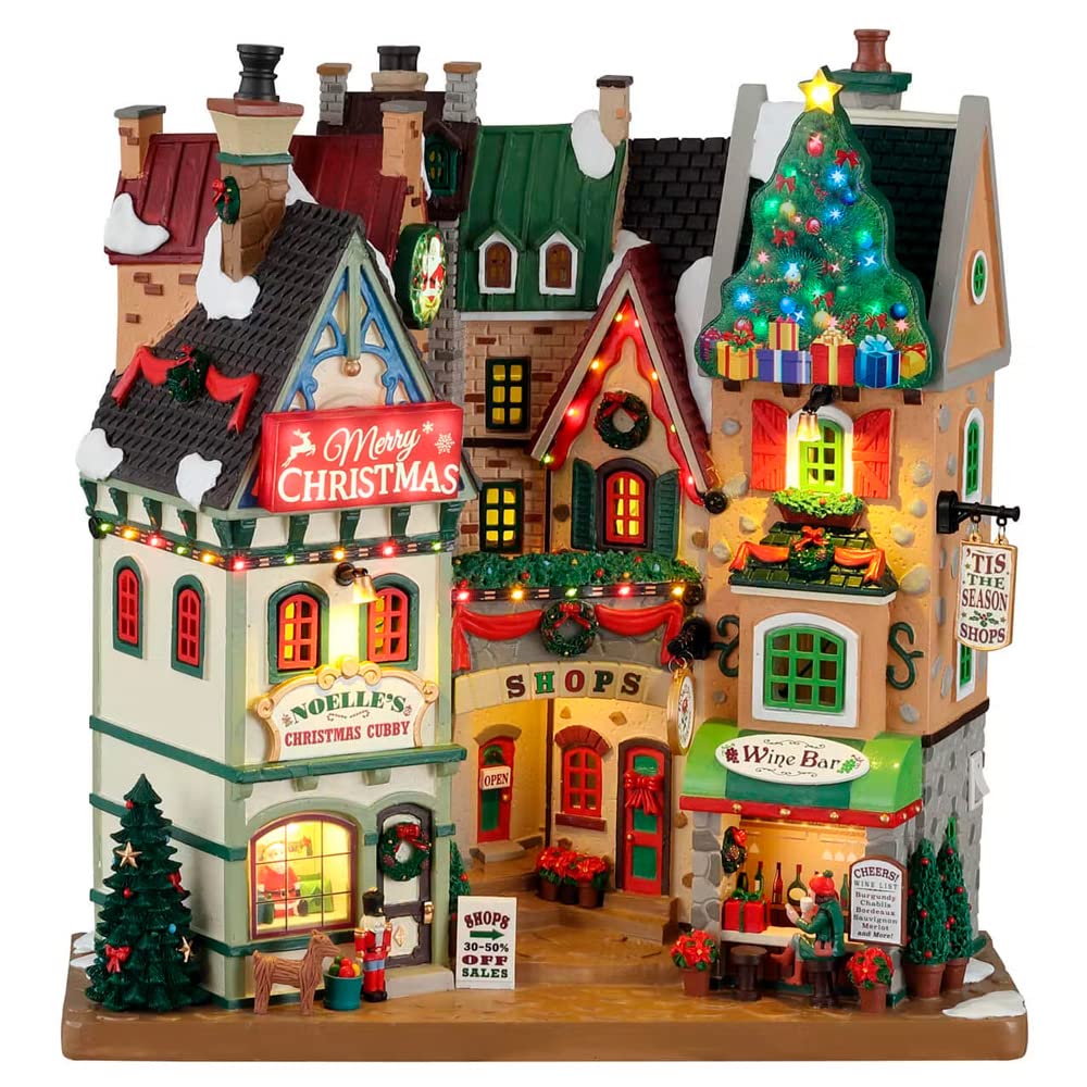 Lemax Village Collection Tis The Season Shops, B/O (4.5V) #15804