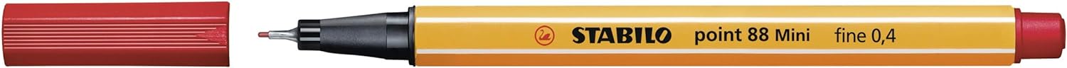 STABILO Fineliner point 88 MINI - Wallet of 8 - Assorted colors 8 Count (Pack of 1) Multicolor