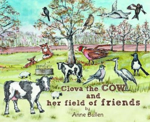 Clova the cow and her field of friends