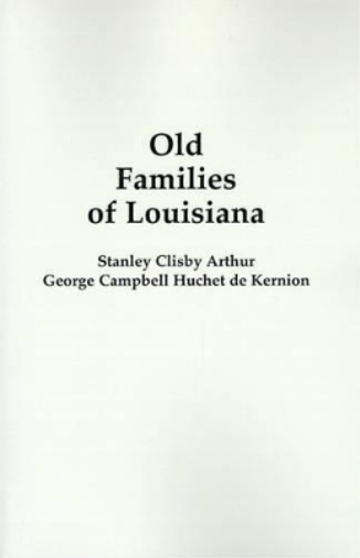 Old Families of Louisiana