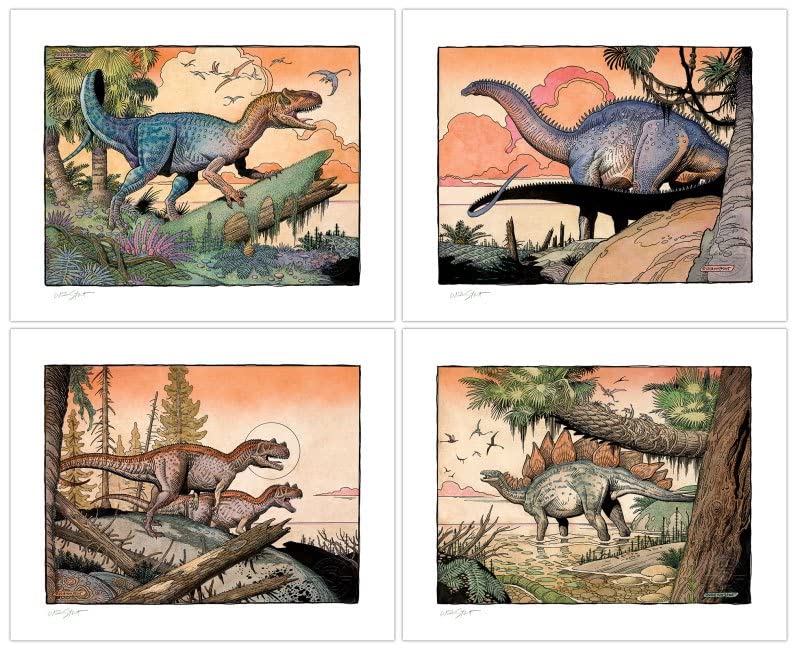 William Stout Kunstdrucke Dinosaur Series: The Jur