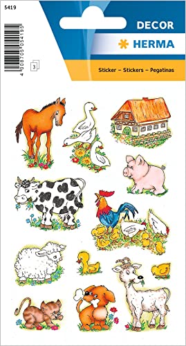 36 HERMA Aufkleber Bauernhoftiere