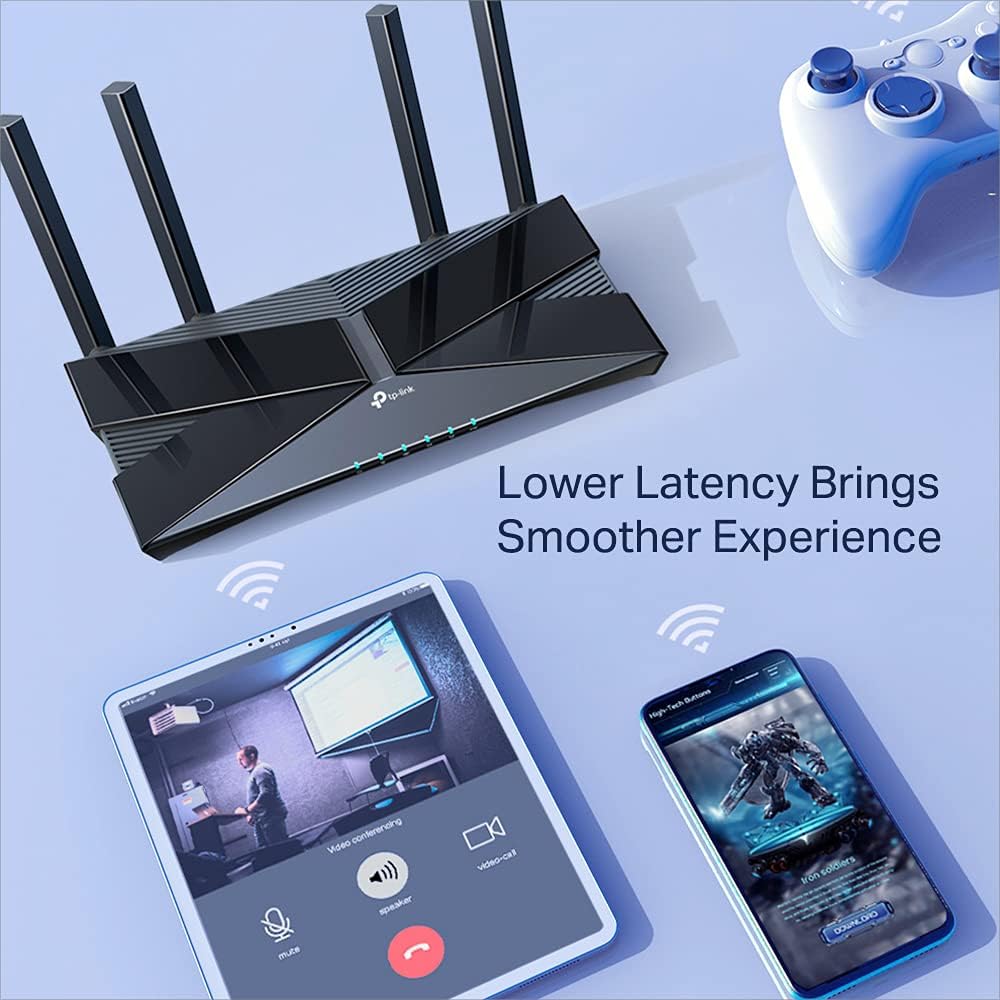 TP-Link Archer AX50 wireless router Gigabit Ethernet Dual-band (2.4 GHz / 5 GHz) Black