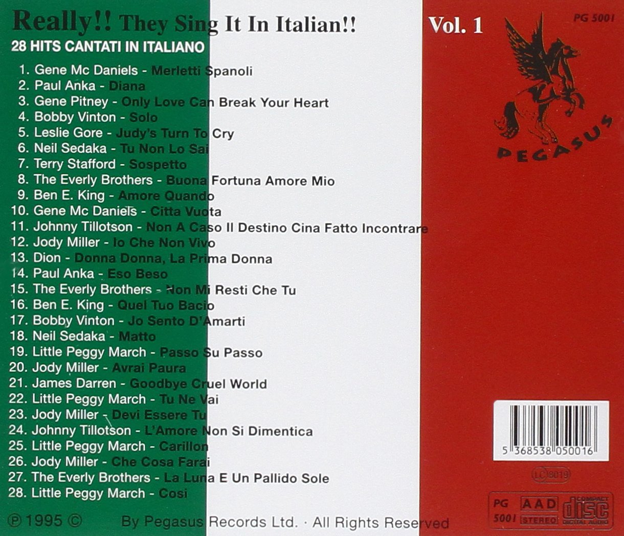 Really They Sing It in Italian-60s Us Pop / Various