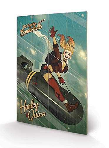 DC COMICS - Wood Print 40X59 - Harley Quinn Bombsh