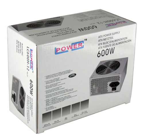LC-Power LC600H-12 V2.31 power supply unit 600 W 20+4 pin ATX ATX Black