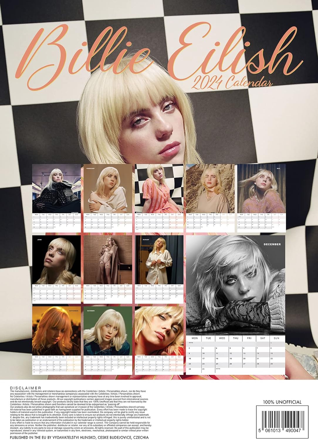 Billie Ellish 2024 Calendar