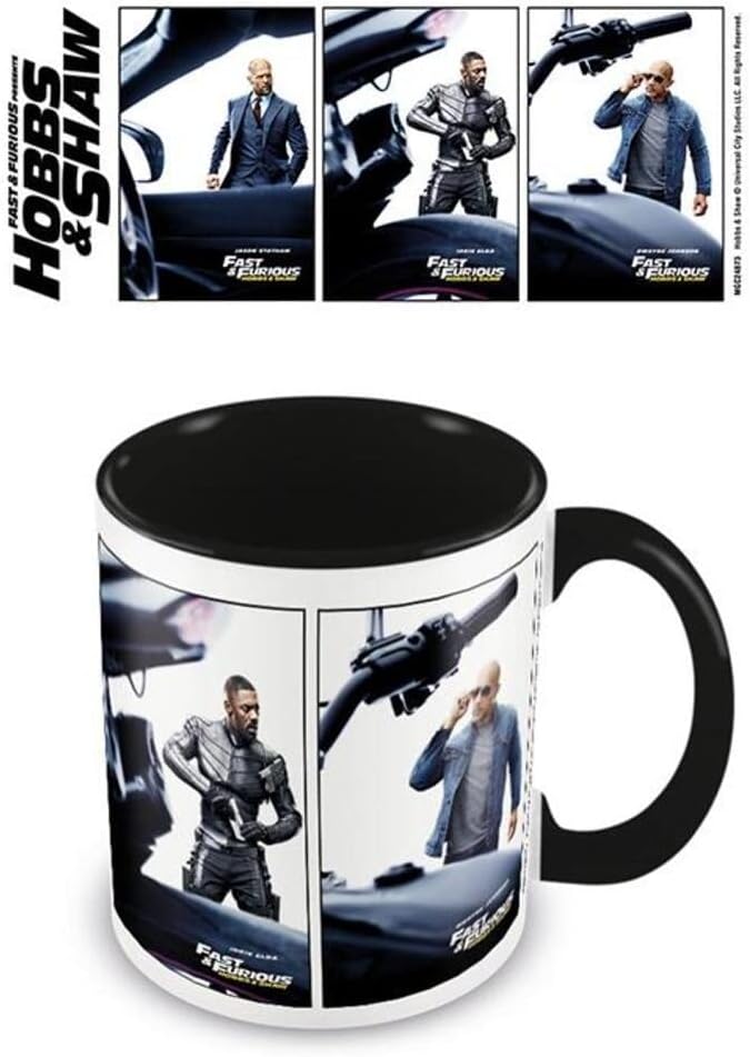 Fast and Furious presents: Hobbs & Shaw MGC25668 11Oz Inner Mug, Ceramic, 11 Fluid_Ounces, Multi-Coloured