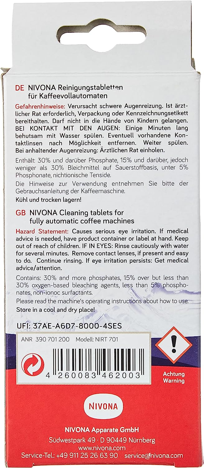 Nivona NIRT 701 Reinigungstabletten 10 St.