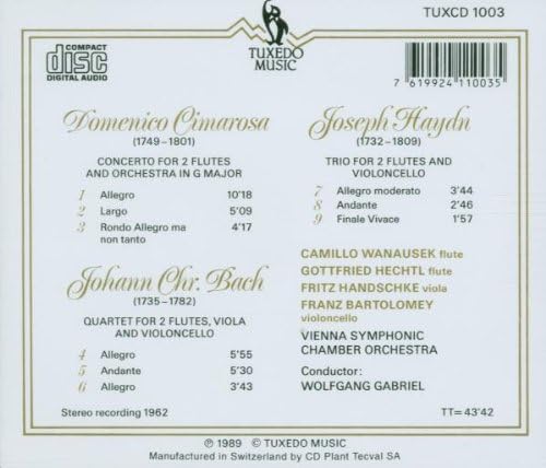 Cimarosa/J Chr Bach/Haydn