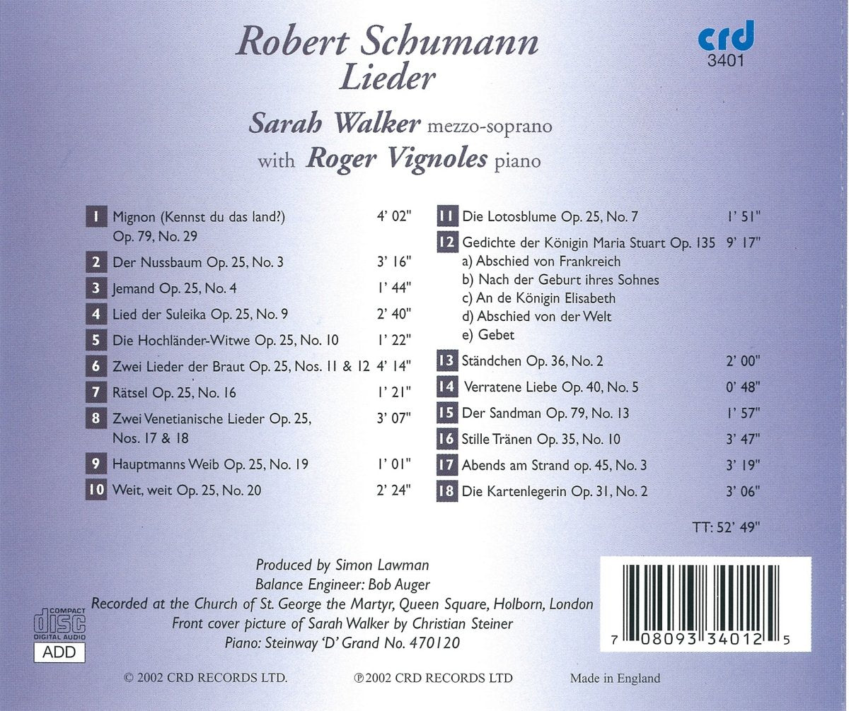 Robert Schumann: Lieder