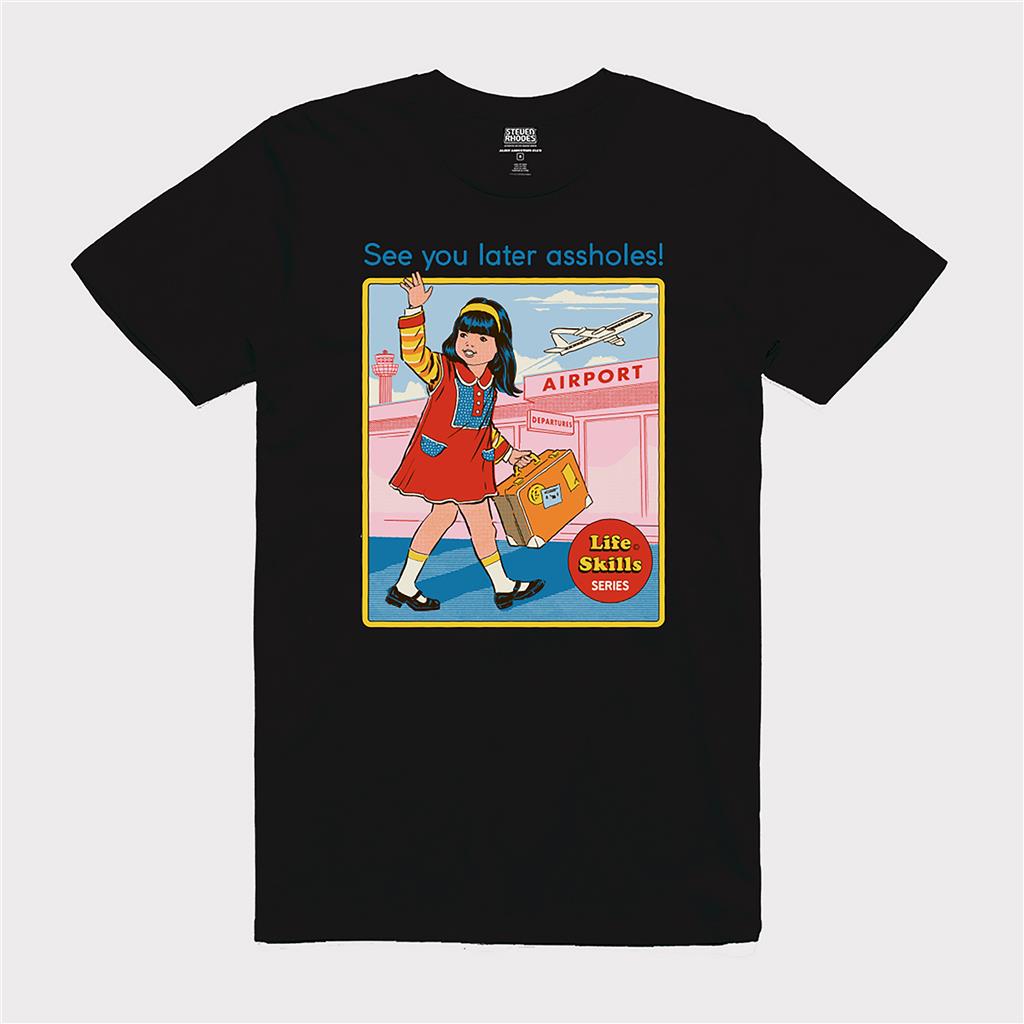 Steven Rhodes (See You Later Assholes) Black Short Sleeve