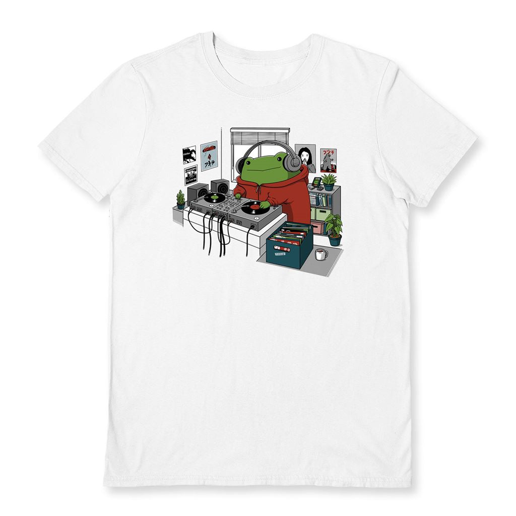 PIGBOOM (ANALOGUE TOAD) WHITE UNISEX T-SHIRT