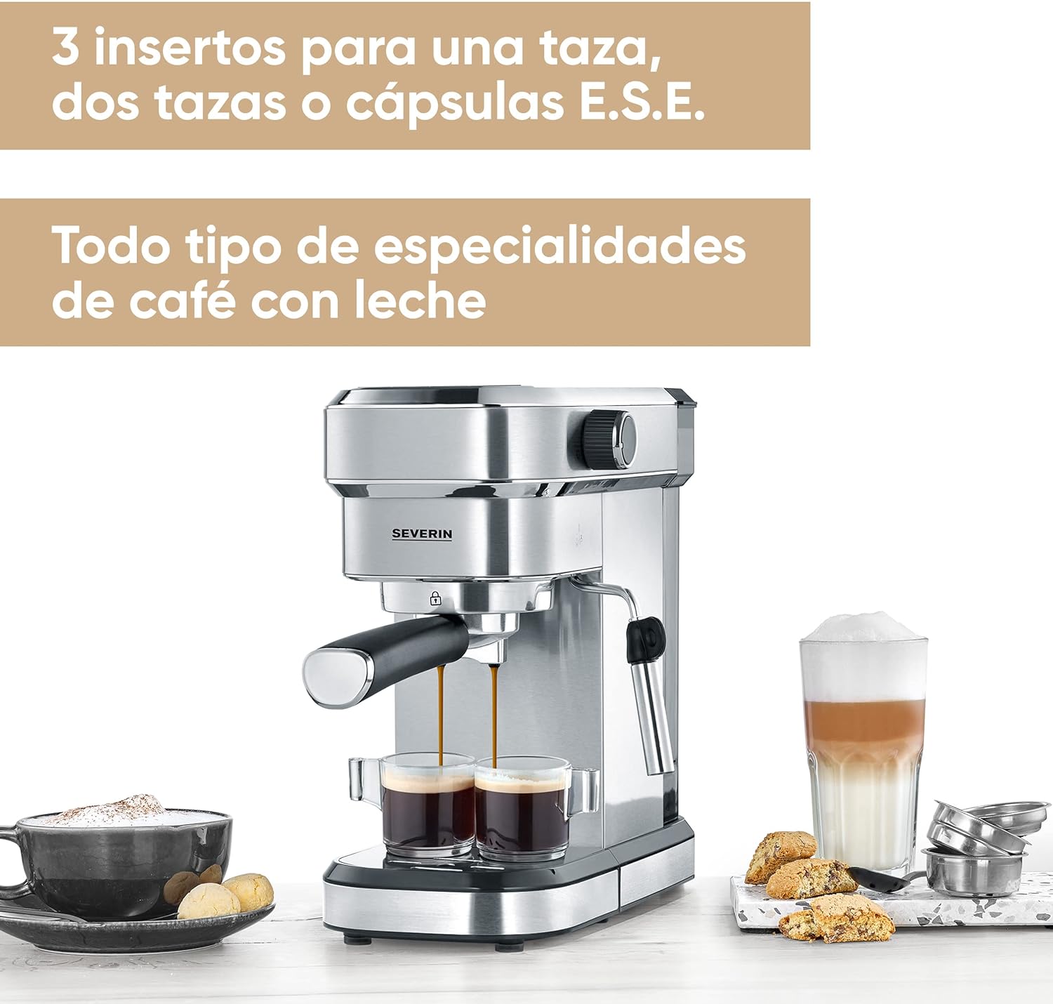 Severin KA 5994 coffee maker Espresso machine 1.1 L Semi-auto