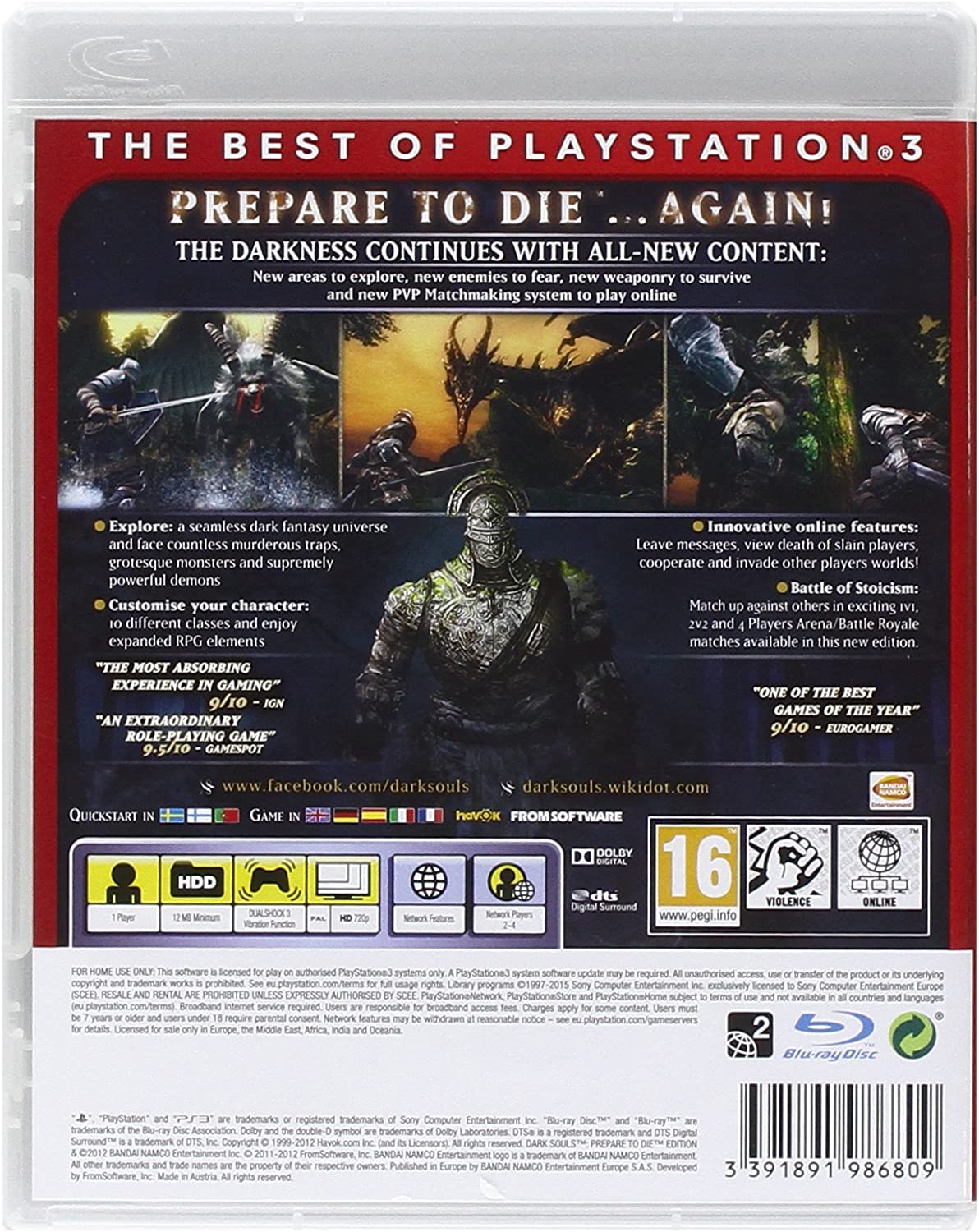 Dark Souls Prepare to Die Essentials (PS3) Single
