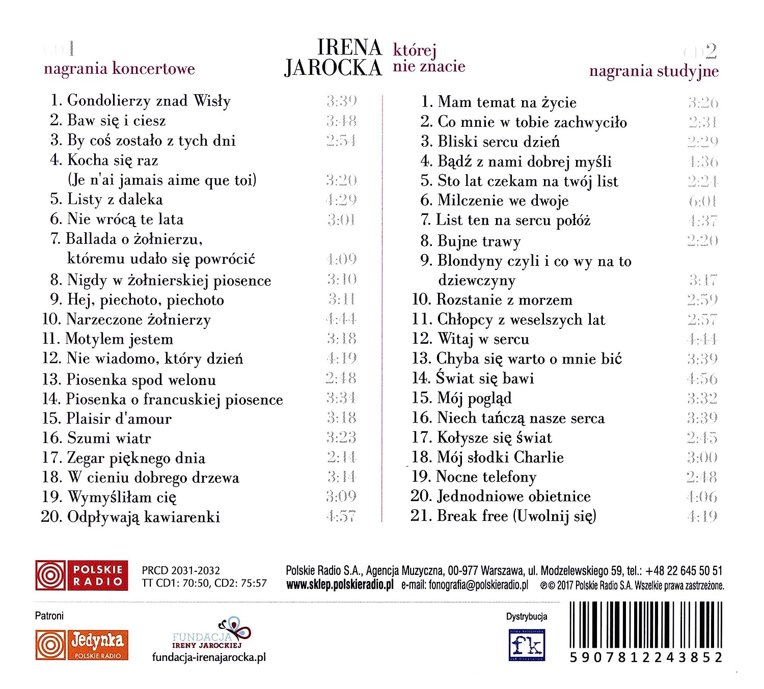 Irena Jarocka: KtĂlrej nie znacie vol. 1
