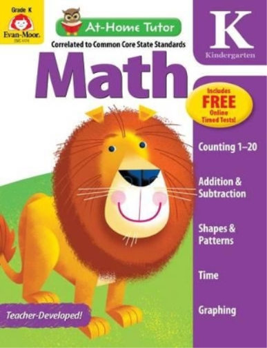 At-Home Tutor: Math, Kindergarten Workbook