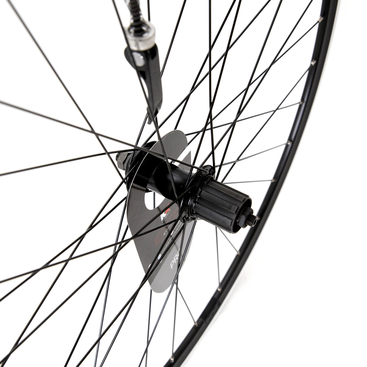 KX Pro Road 700C Q/R Sealed Bearing 8-10 Speed Wheels in Black - Front