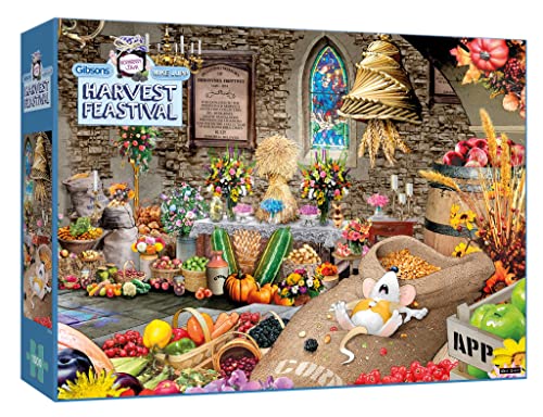 Gibsons Mike Jupp Harvest Feastival 1000 Piece Jigsaw Puzzle