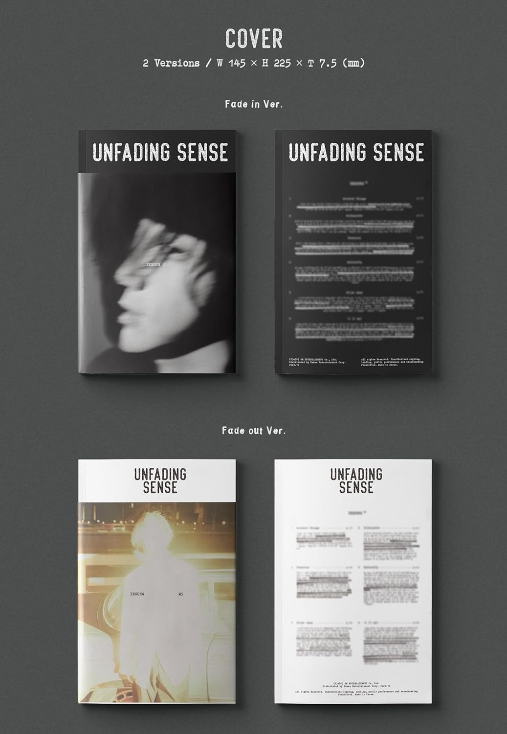 Unfading Sense - Photo Book Version - incl. 96pg Booklet, 2 Postcards, Folded Poster + 2 Photocards