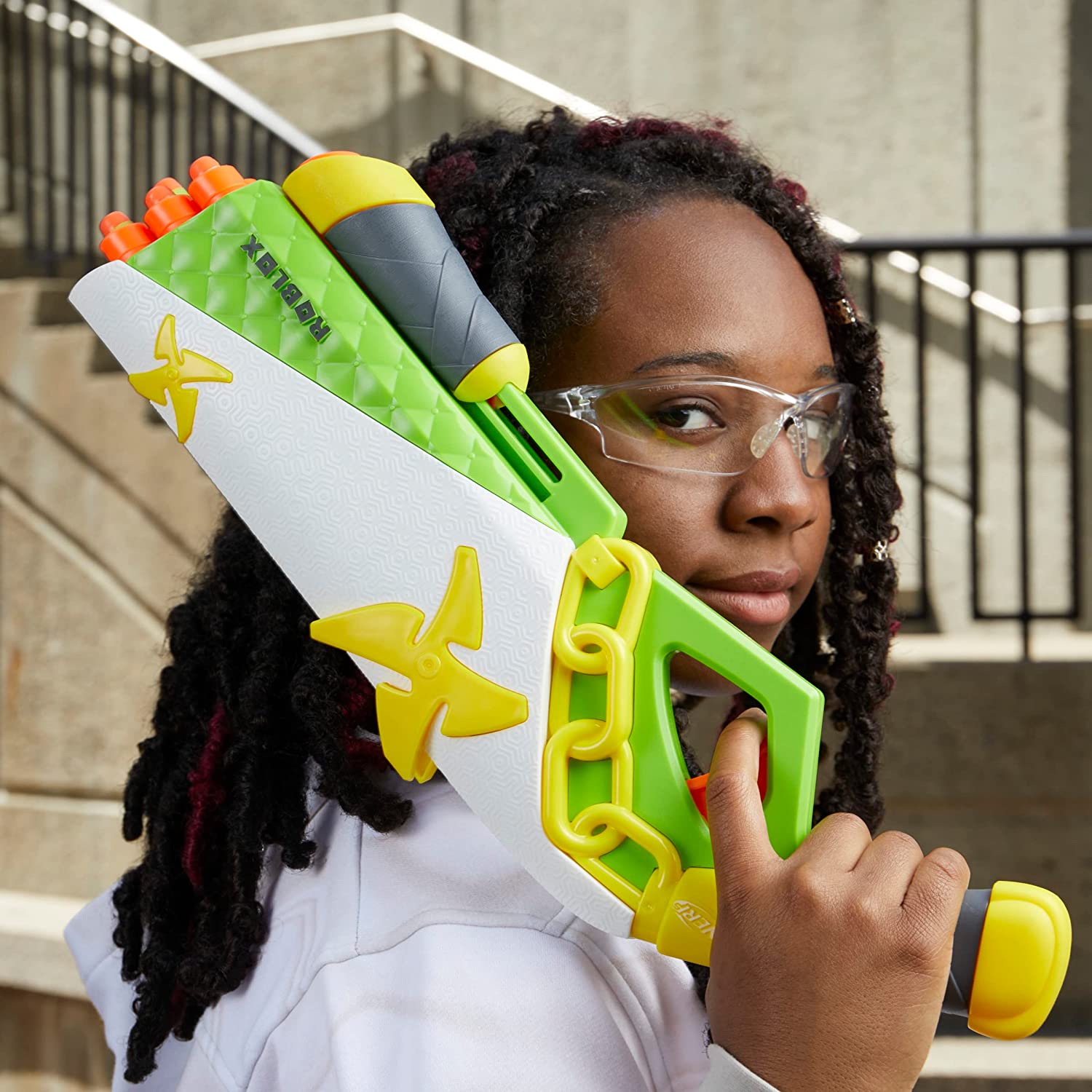 Nerf Roblox Ninja Legends: Shadow Sensei Dart Blaster, Code to Redeem Exclusive Virtual Item, 6 Elite Darts