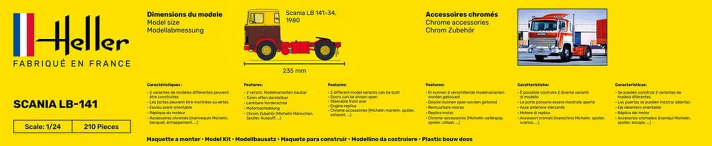 Heller HEL80772 Scania Model Kit, Various