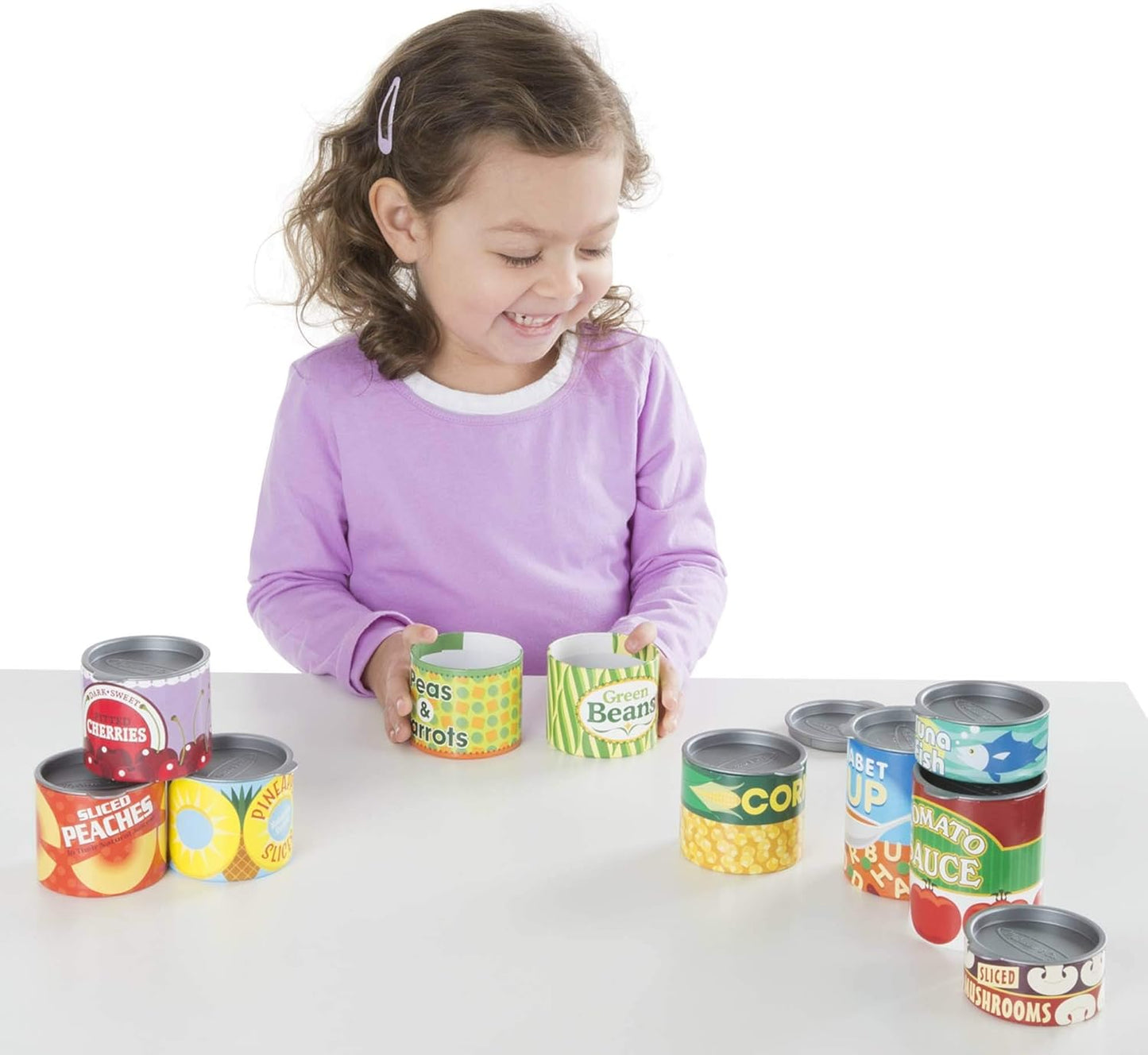 Melissa & Doug Pots & Pans Set | Pretend Play | Play Food | 3+ | Gift for Boy or Girl & | Canned Food Play Set | Pretend Play | Play Food | 3+ | Gift for Boy or Girl