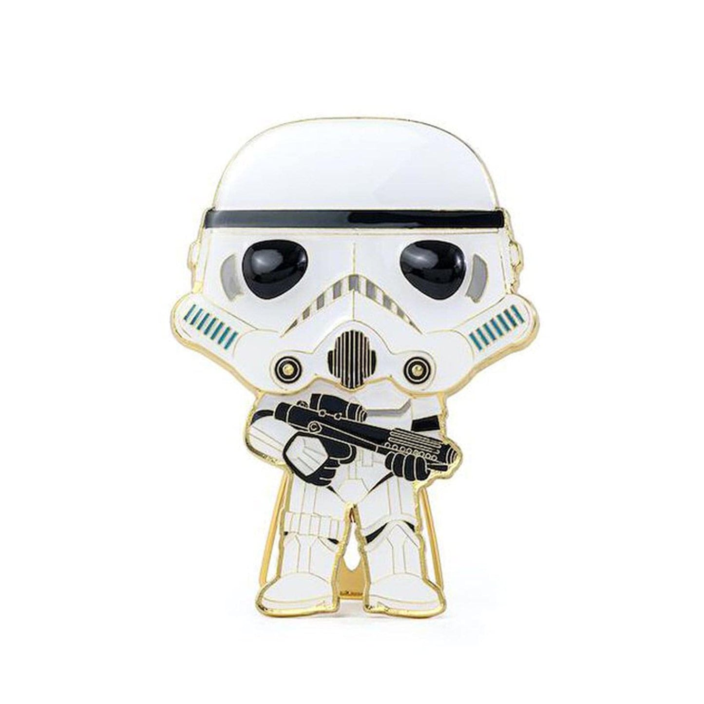 Funko- Pop Pin Star Wars Storm Trooper 10cm Muñecos y Figuras de acción, Multicolor (135835
