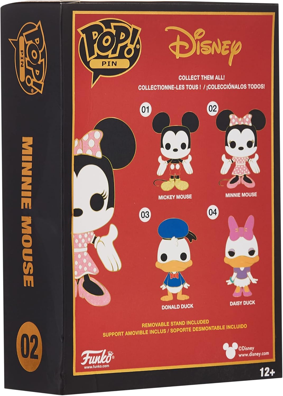 Funko Pop! Pin Disney: Minnie Mouse, Actionfigur – Wdpp0007, mehrfarbig, Fp-Wdpp0007