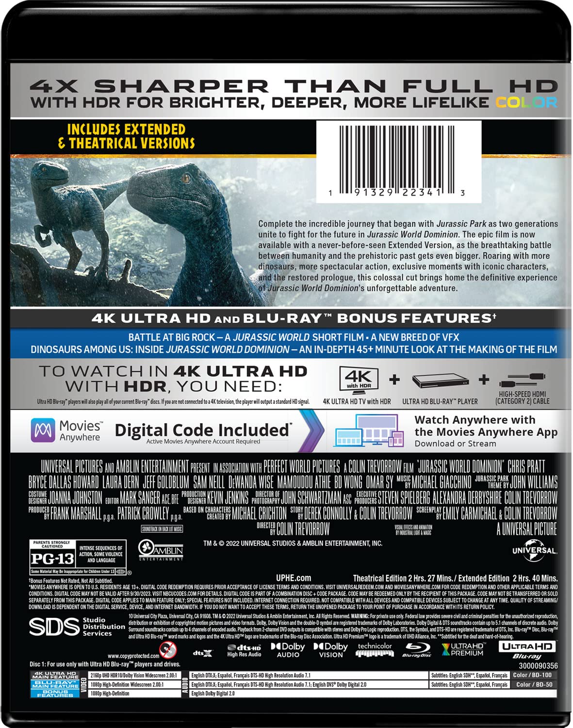 Jurassic World: Dominion (IMPORT) (Keine deutsche Version