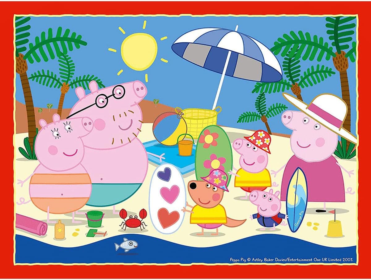 Ravensburger Peppa Wutz Puzzle für Kinder ab 3 Jahren, 10,2 cm (12, 16, 20, 24 Teile
