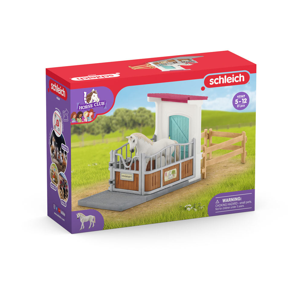 SCHLEICH Horse Club Horse Stall Extension Toy Playset, Multi-colour (42569)